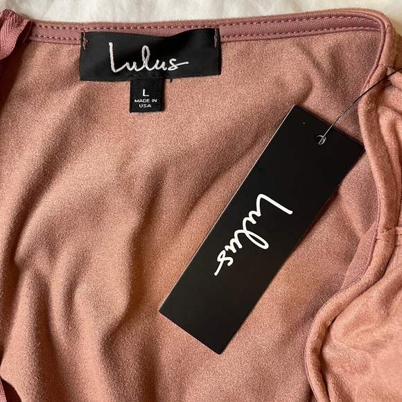 Lulu’s wrap skirt size large dusty rose - Picture 6 of 7